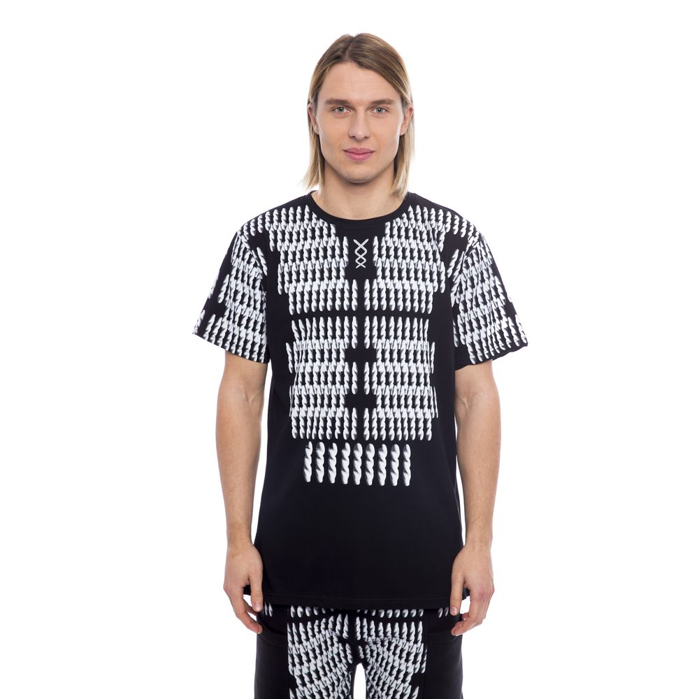 Black Cotton Men T-Shirt