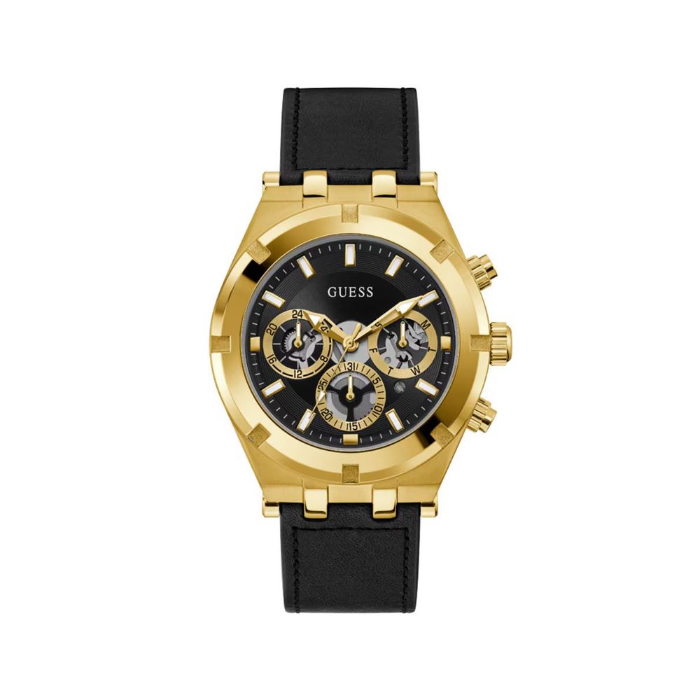Black Leather Watch