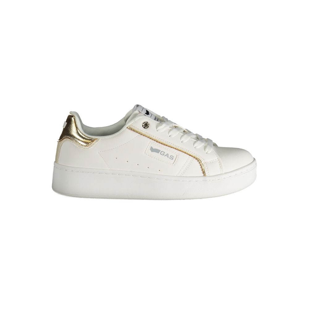 White Polyester Sneaker