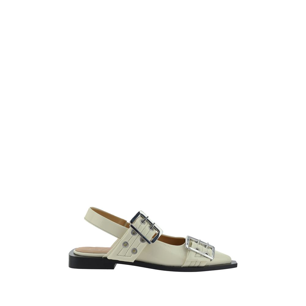 Feminine Buckle slingback Ballerinas