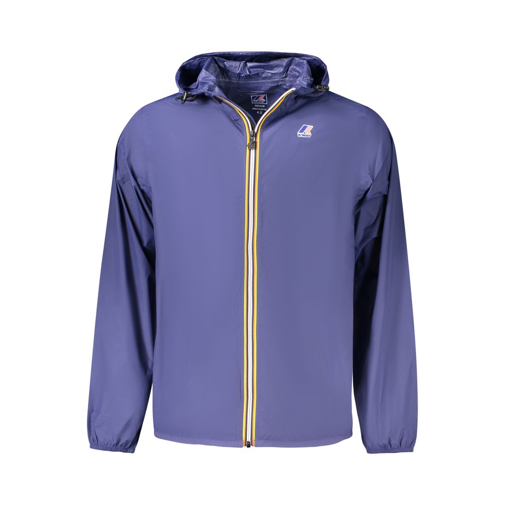 Blue Polyamide Men Jacket