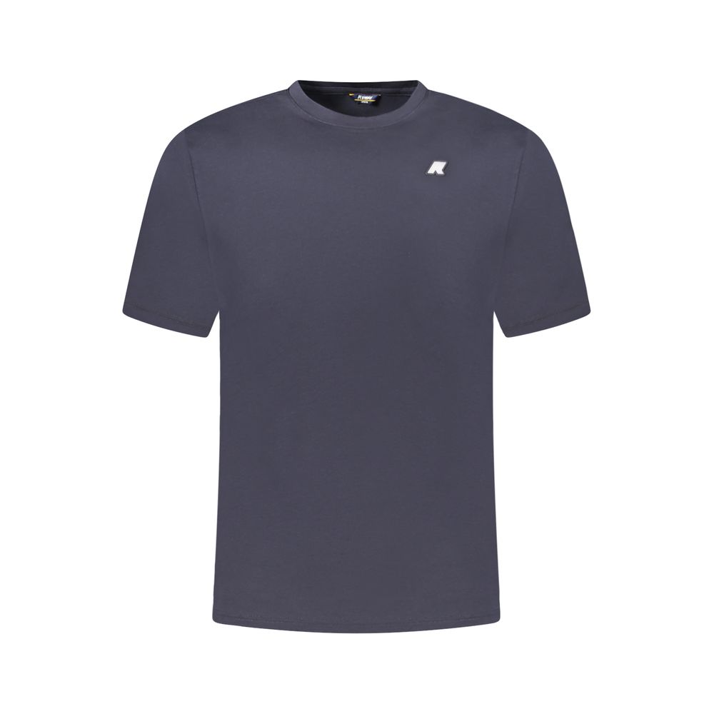 Blue Cotton Men T-Shirt