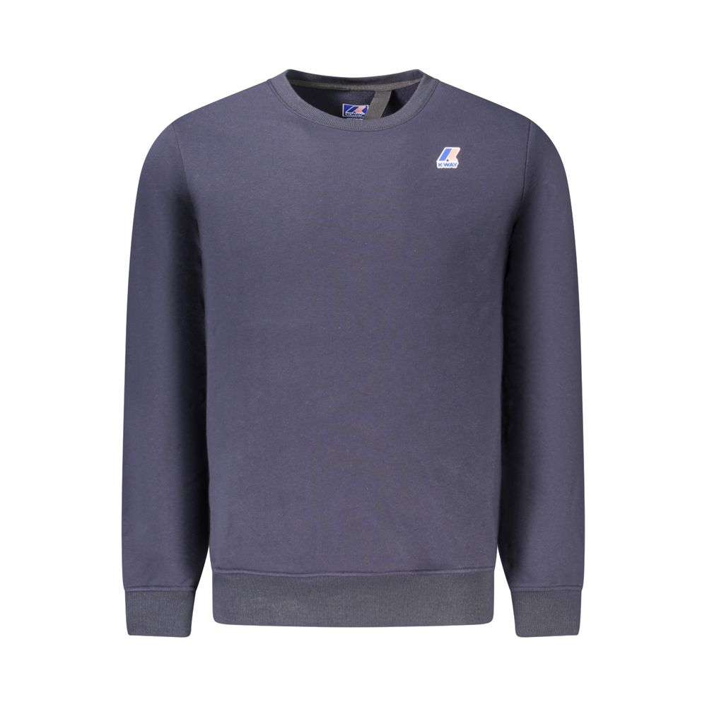 Blue Cotton Men Sweater