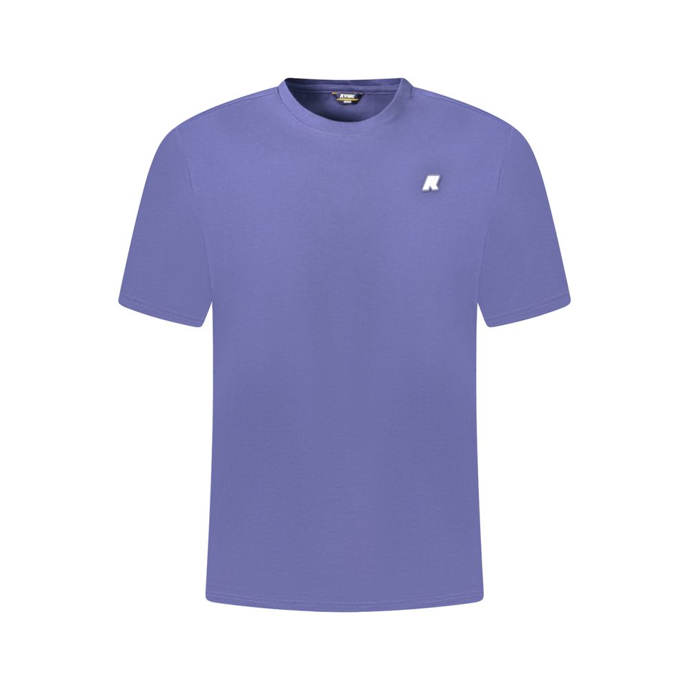 Blue Cotton Men T-Shirt