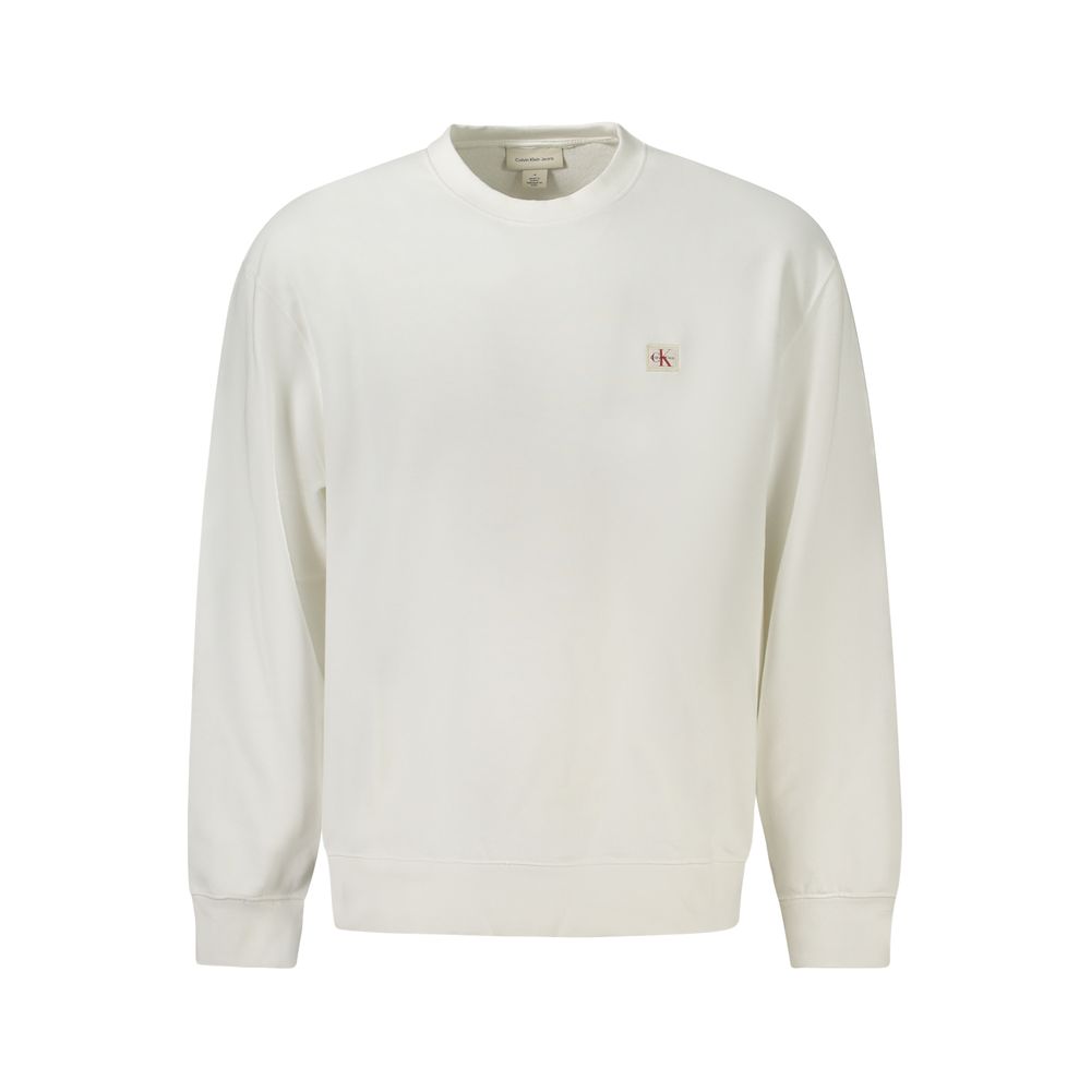 White Cotton Men's Sweatshirt