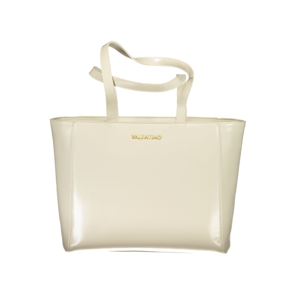 Beige Polyethylene Handbag