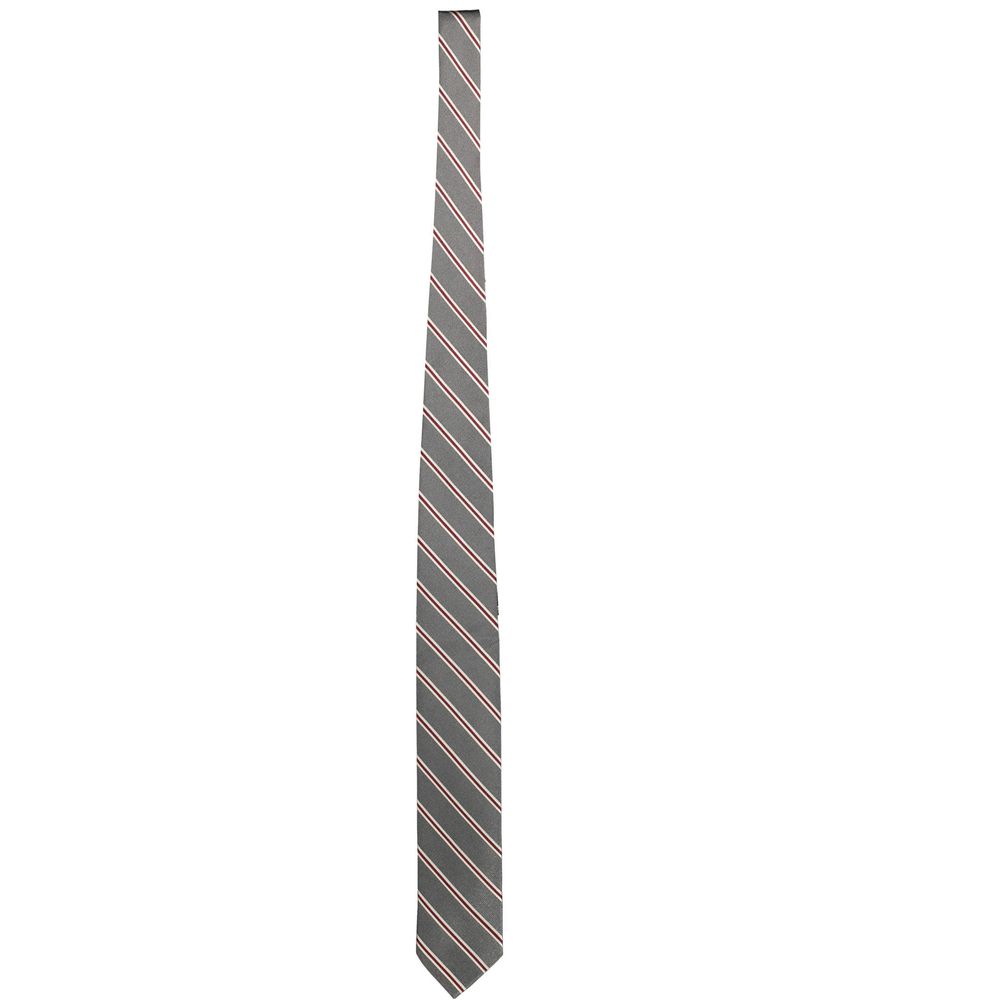 Gray Silk Ties & Bowty
