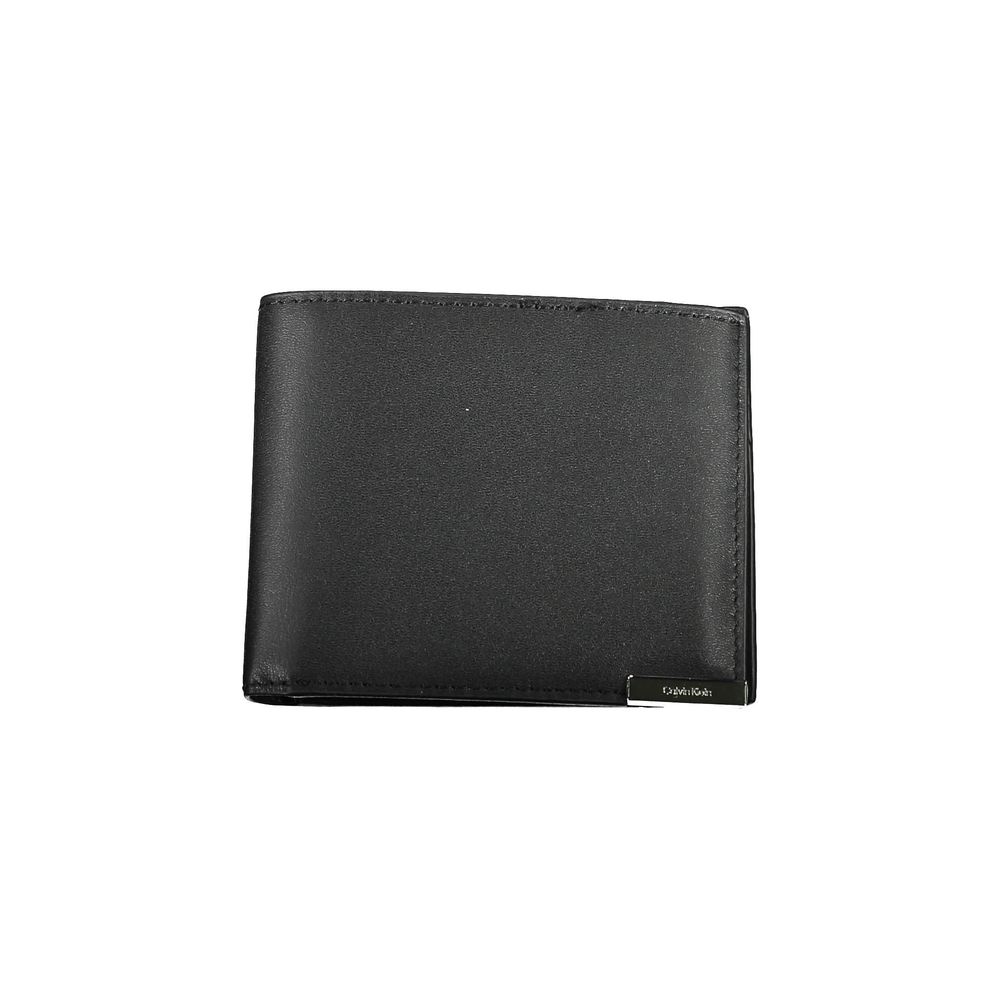 Nero Poliuretano Uomo Wallet