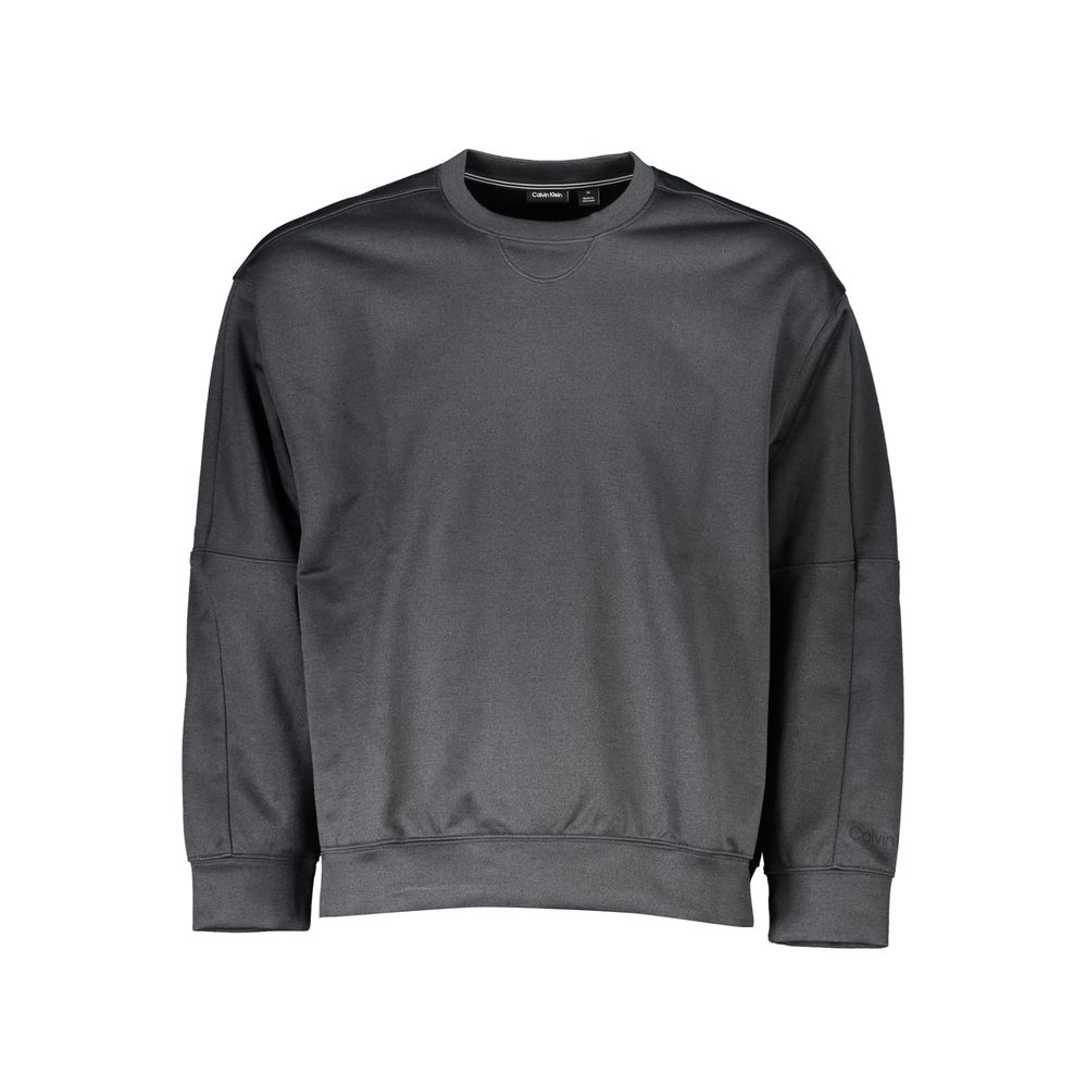 Black Polyester Men Sweater