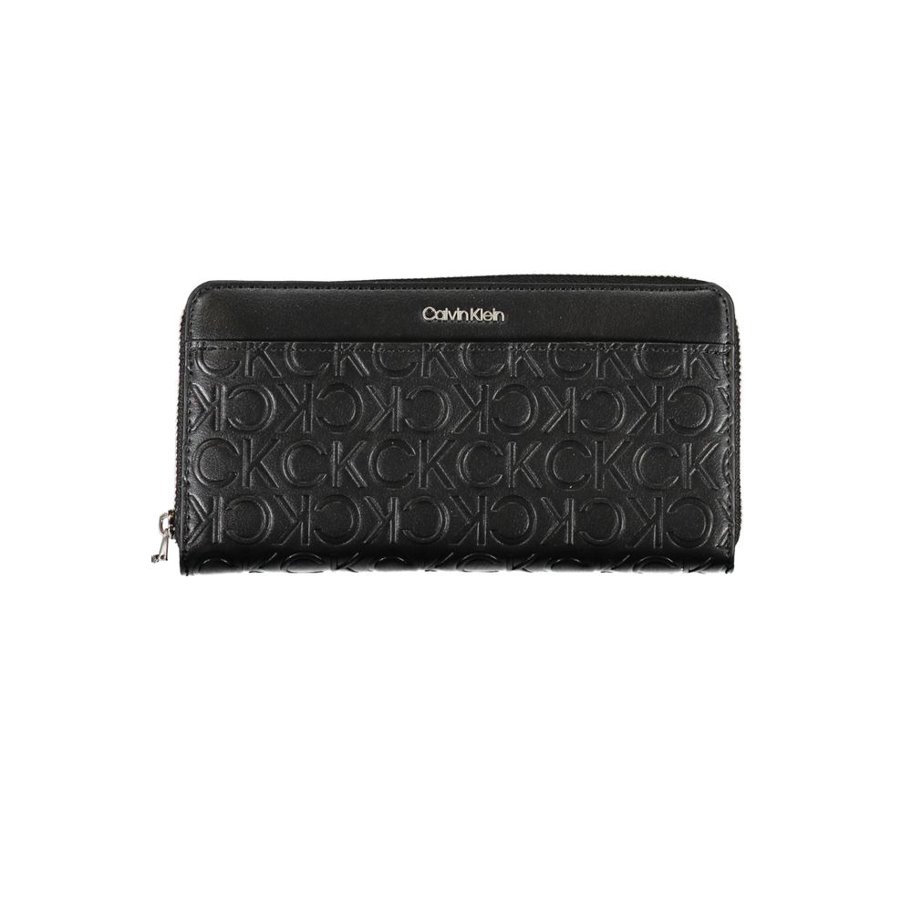 Black Polyurethane Women Wallet