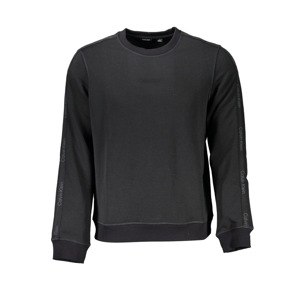 Black Polyester Men Sweater