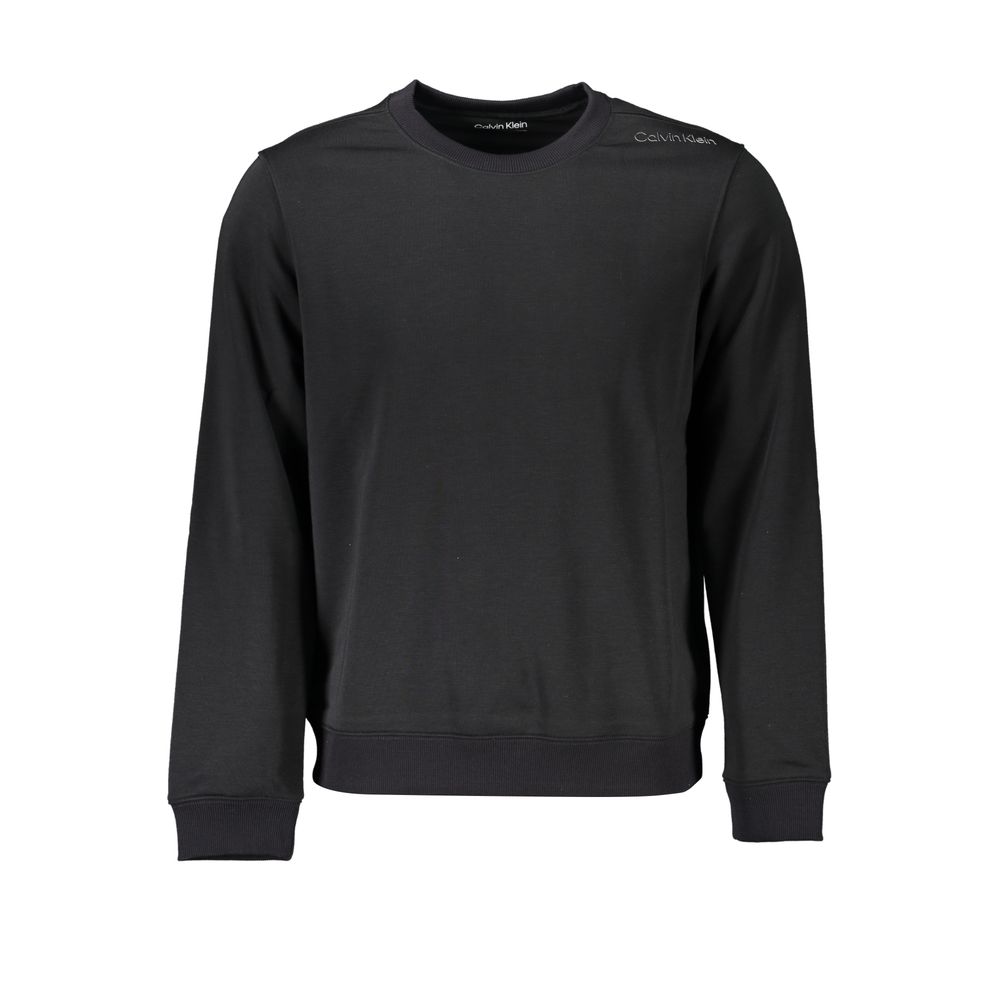 Black Polyester Men's Sweatshirt