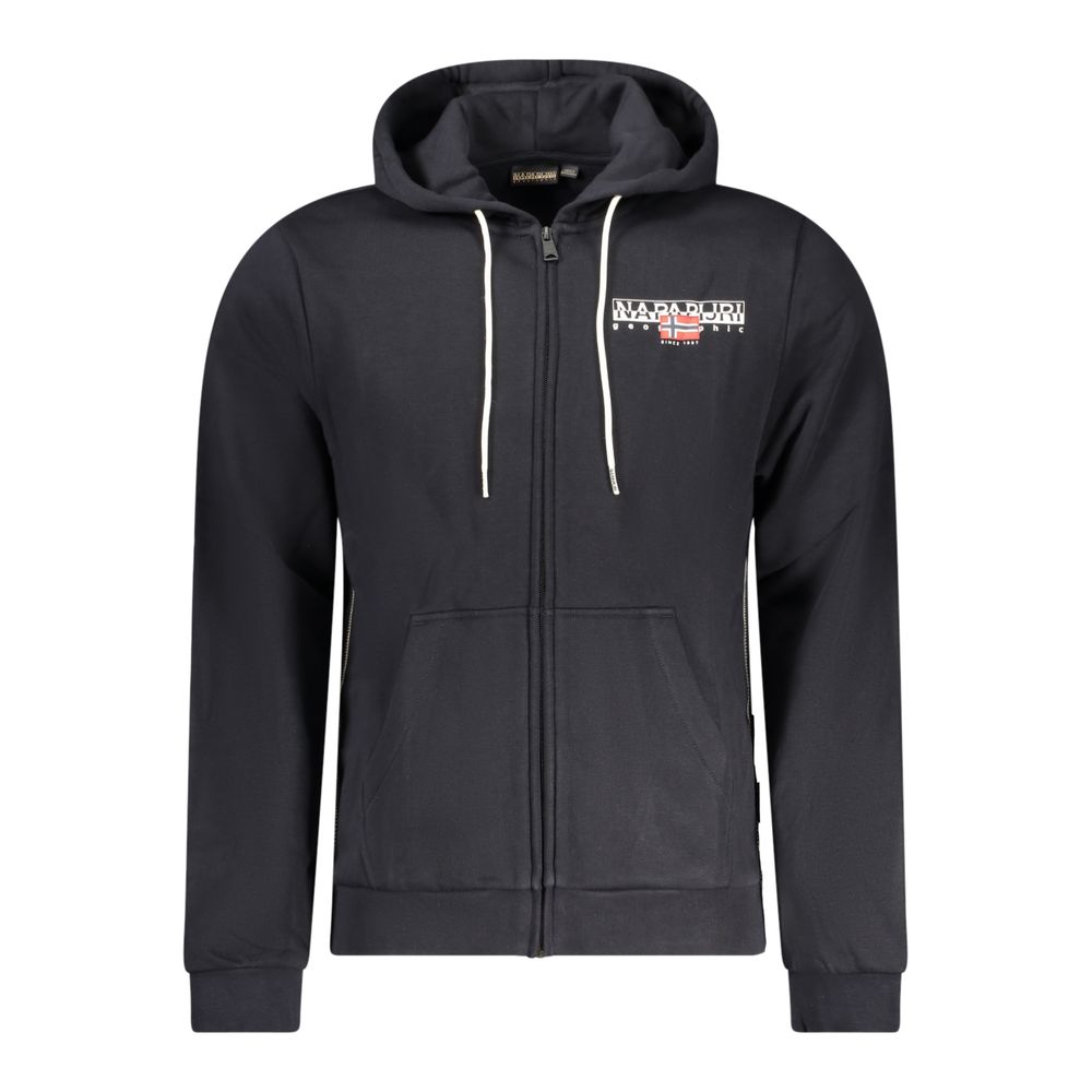 Black Cotton Men Sweater