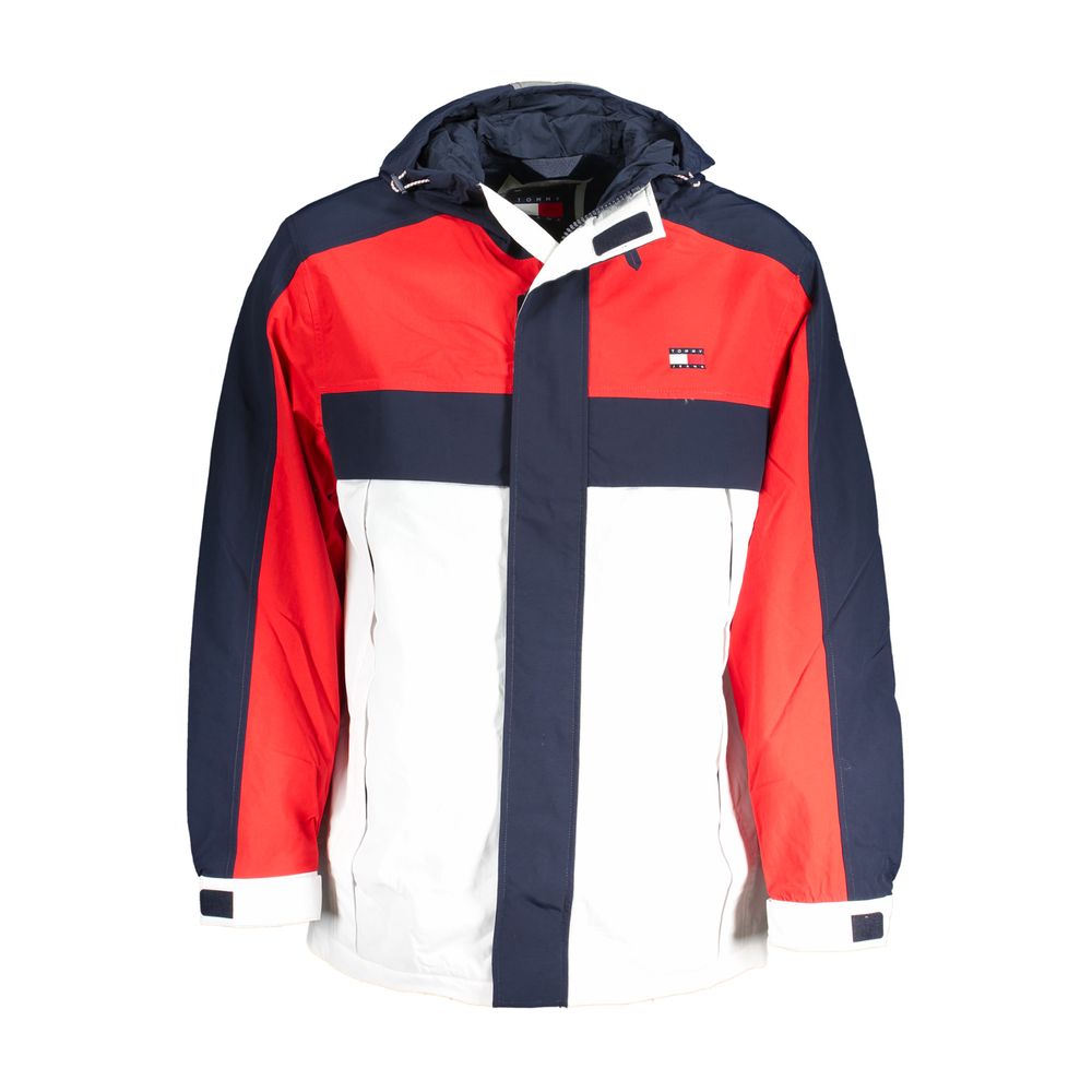 Blue Polyamide Men Jacket