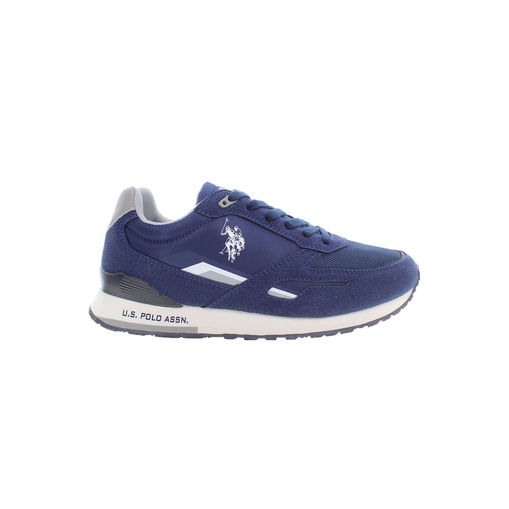 Blue Polyester Sneaker