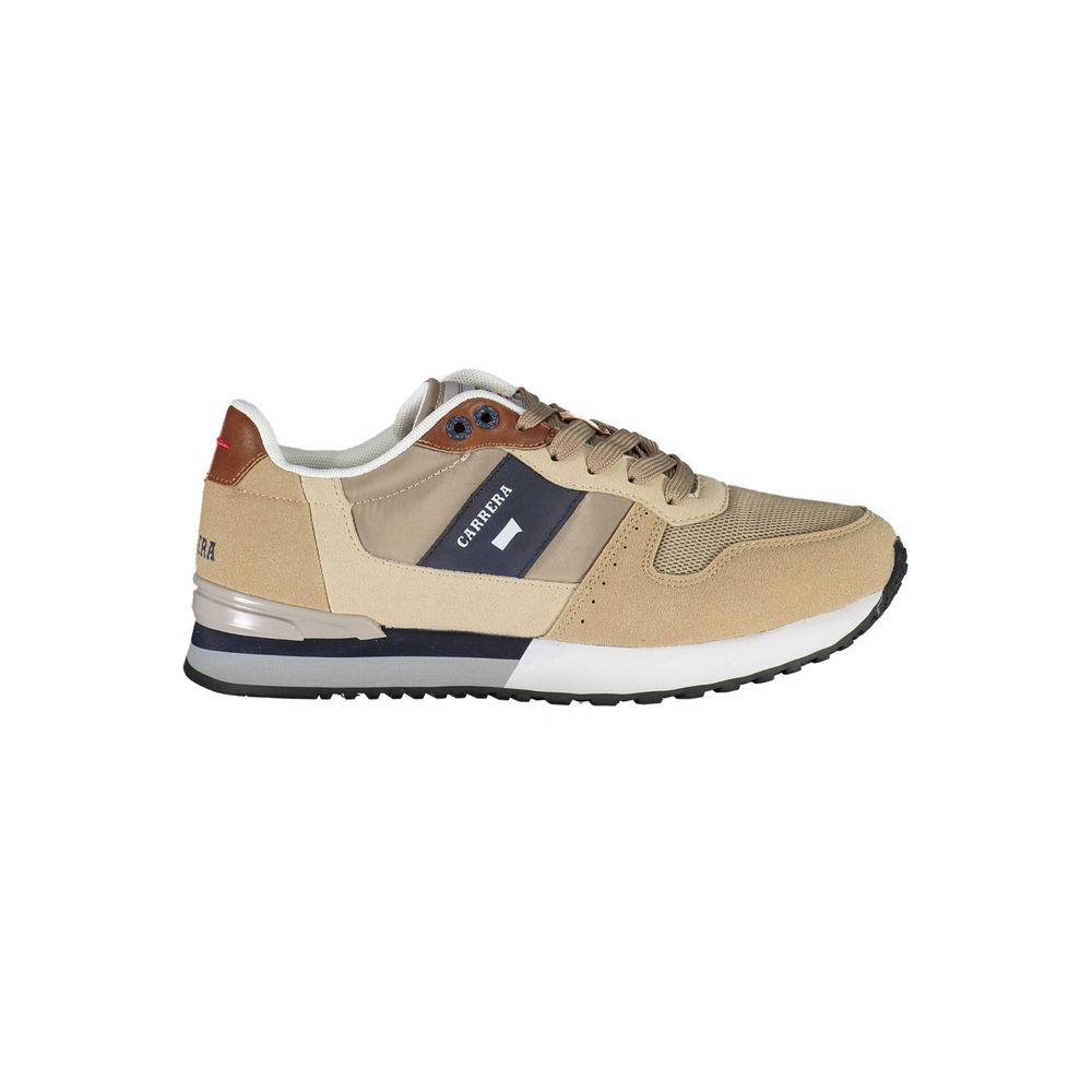 Beige Polyester Sneaker