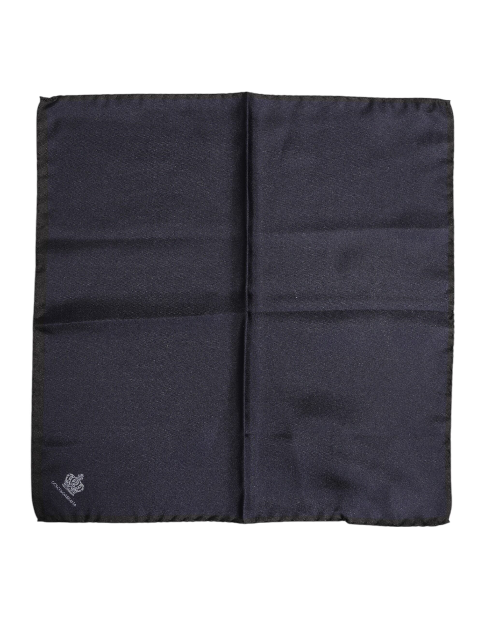 Blue DG Crown Silk Square Men Foulard Scarf