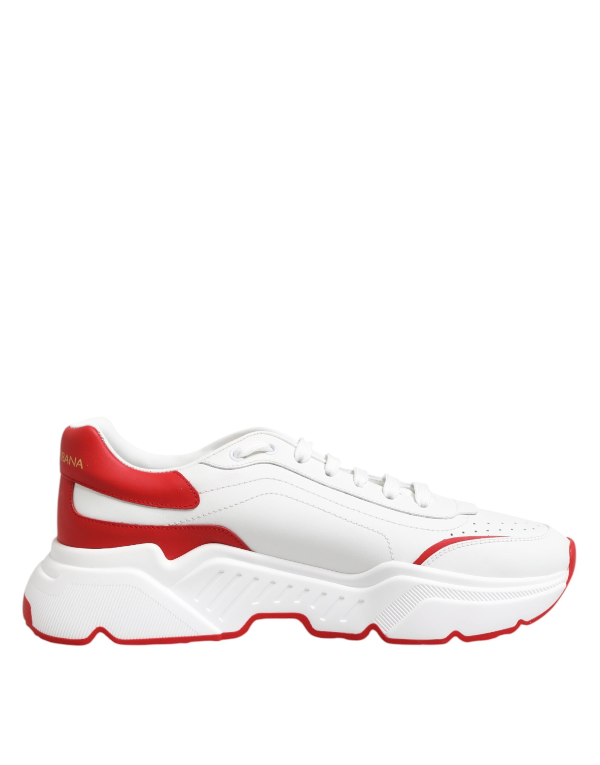 White Red DAYMASTER Leather Sneakers Shoes