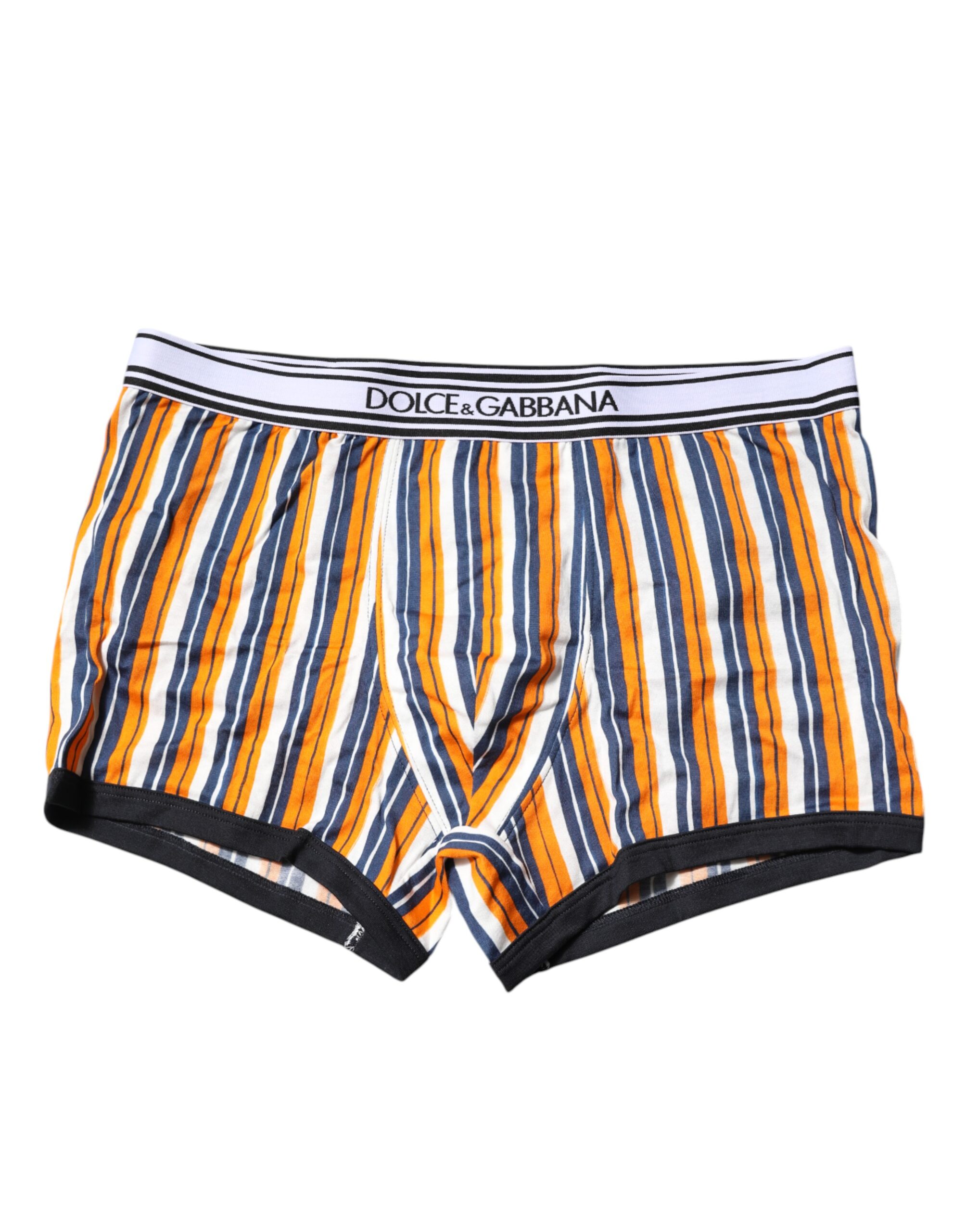Multicolor Striped Cotton Men Boxer Underwear