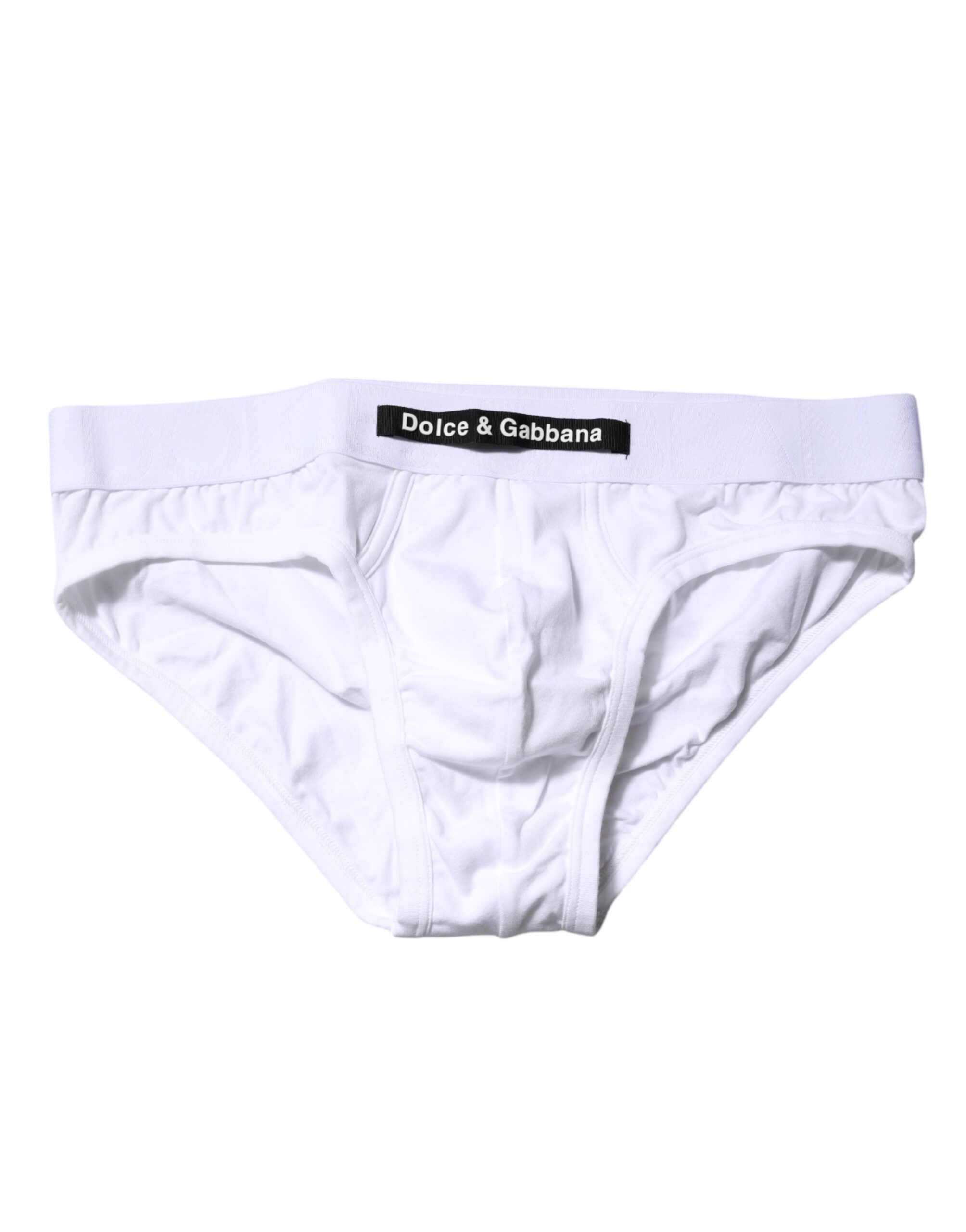 White Cotton Stretch Regular Brief Underwear