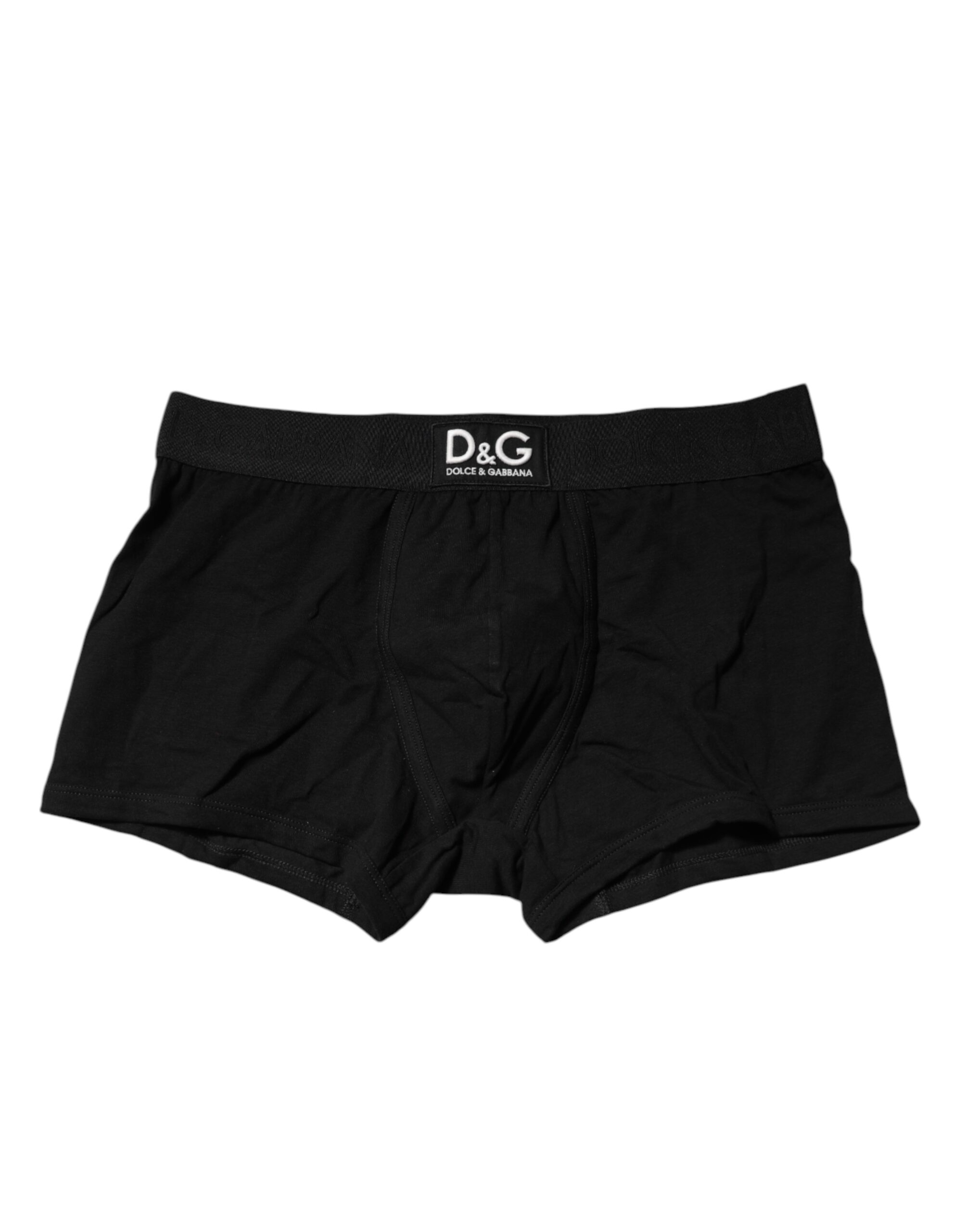 Black Cotton Stretch Regular Boxer Underwear