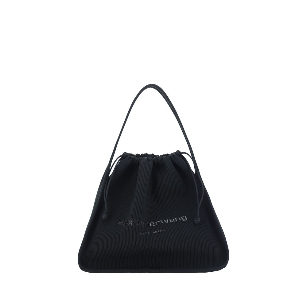 Black Polyester Handbag