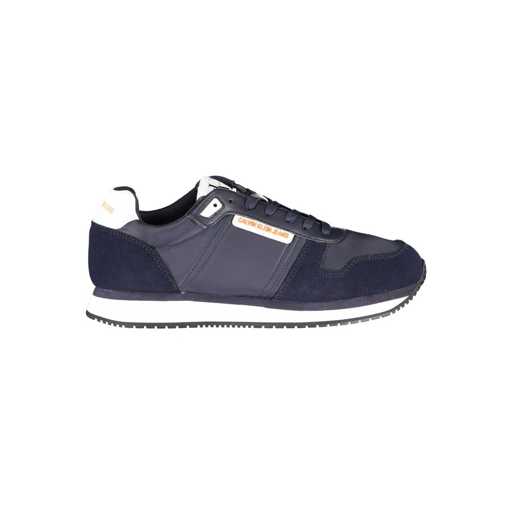 Blue Polyester Sneaker