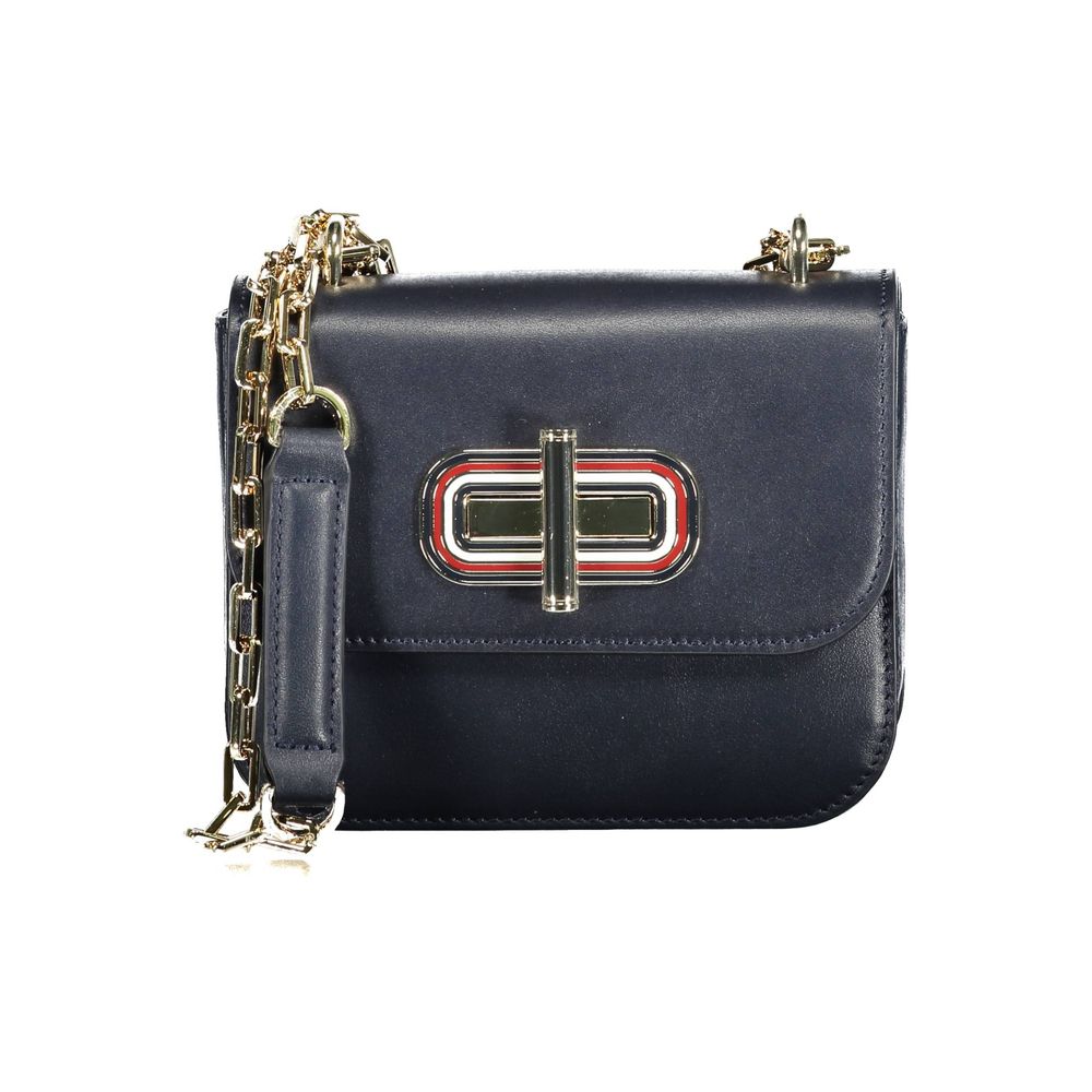 Blue Leather Handbag