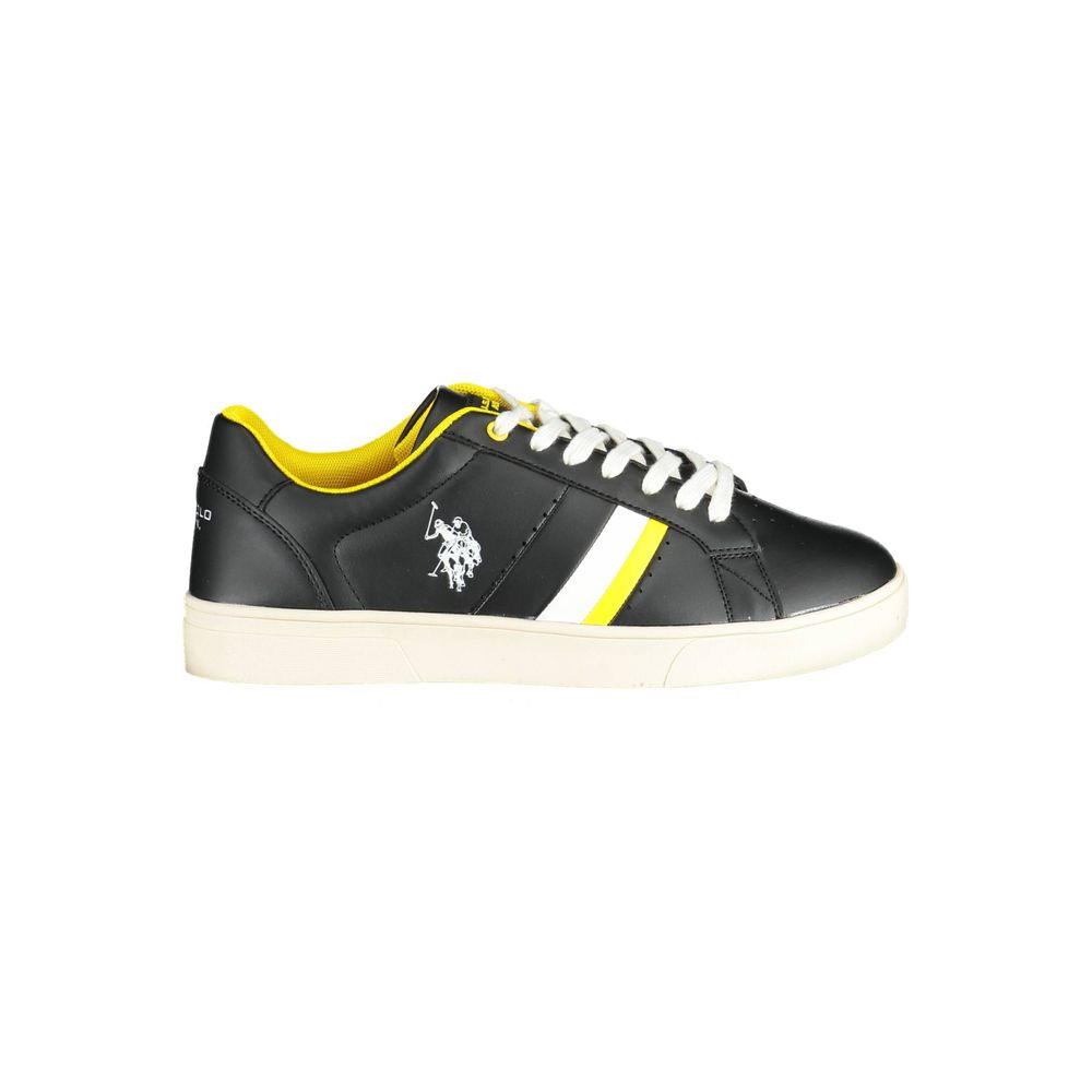 Black Polyester Sneaker