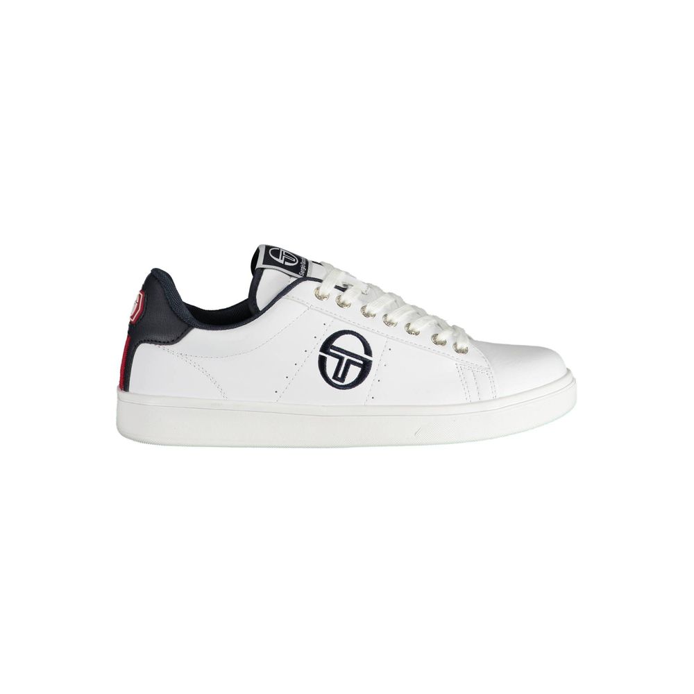 White Polyester Sneaker