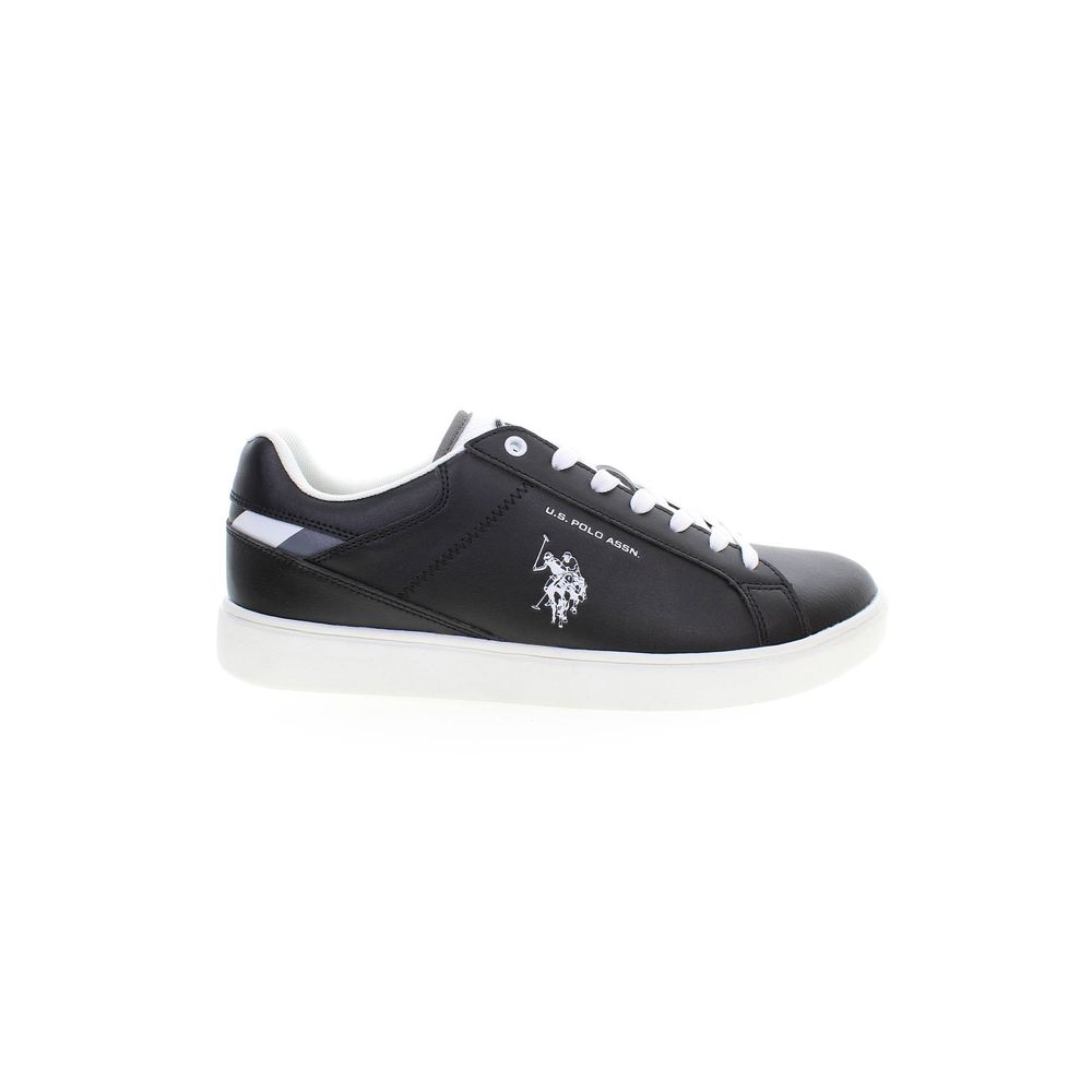 Black Polyester Sneaker