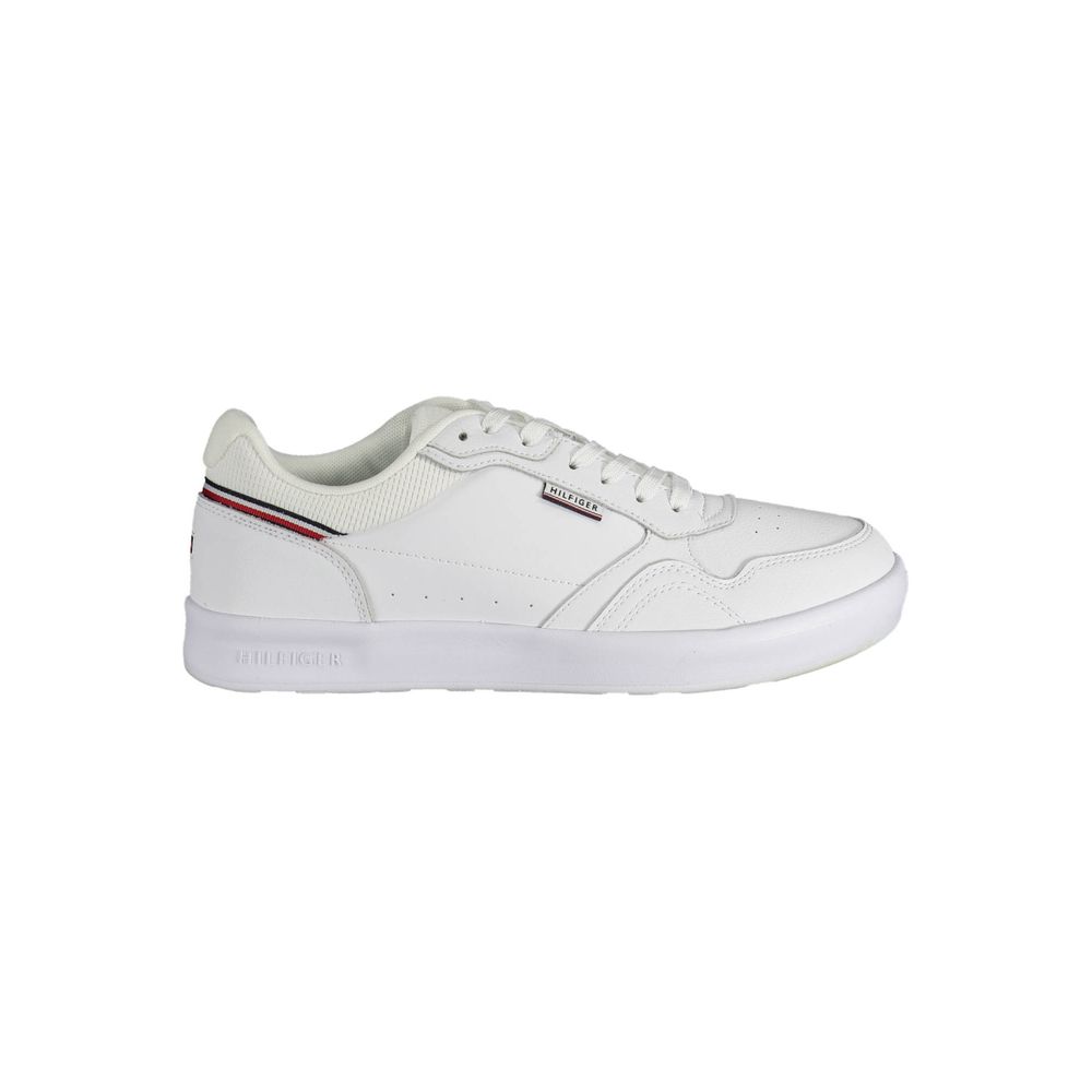 White Polyester Sneaker
