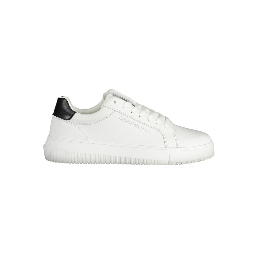 White Polyester Sneaker