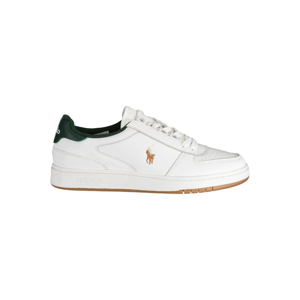White Polyester Sneaker