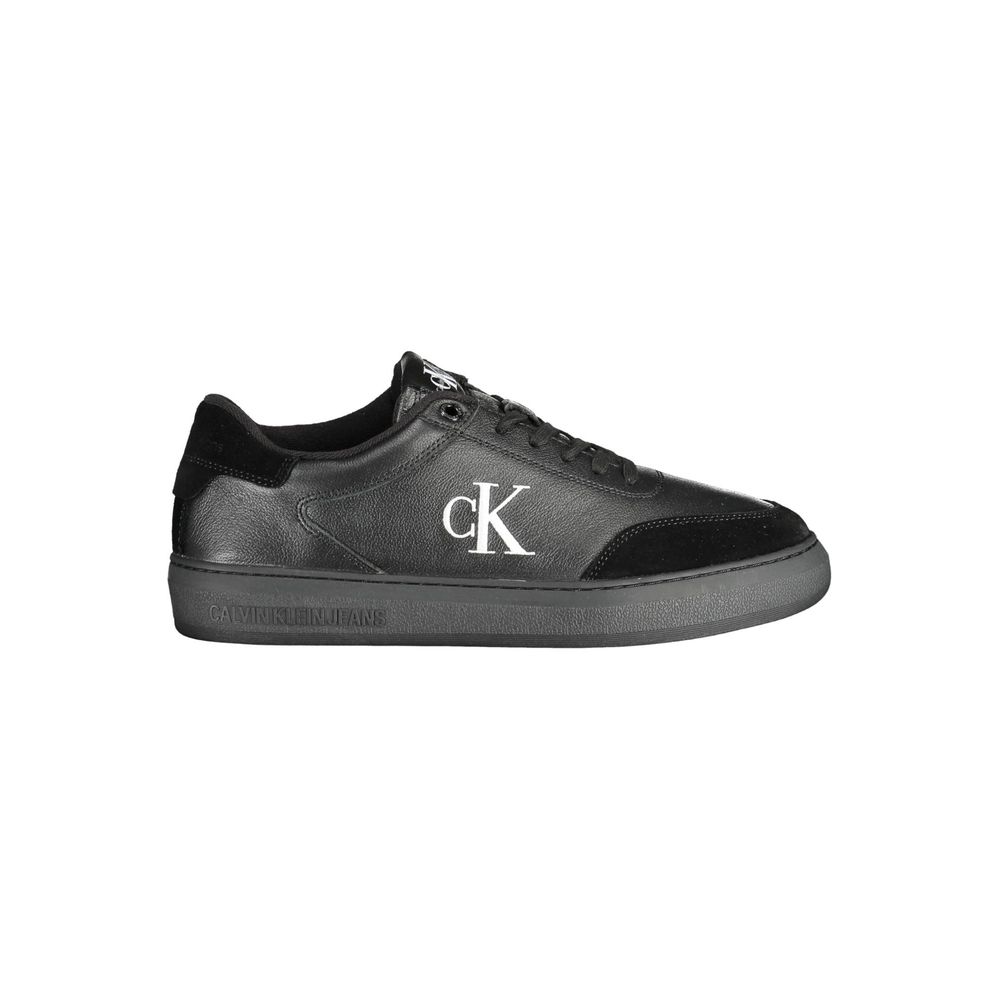 Black Polyester Sneaker