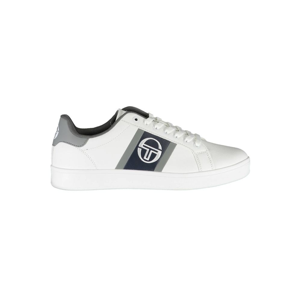 White Polyester Sneaker