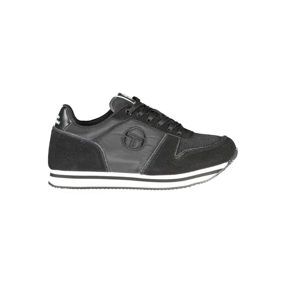 Black Polyester Sneaker