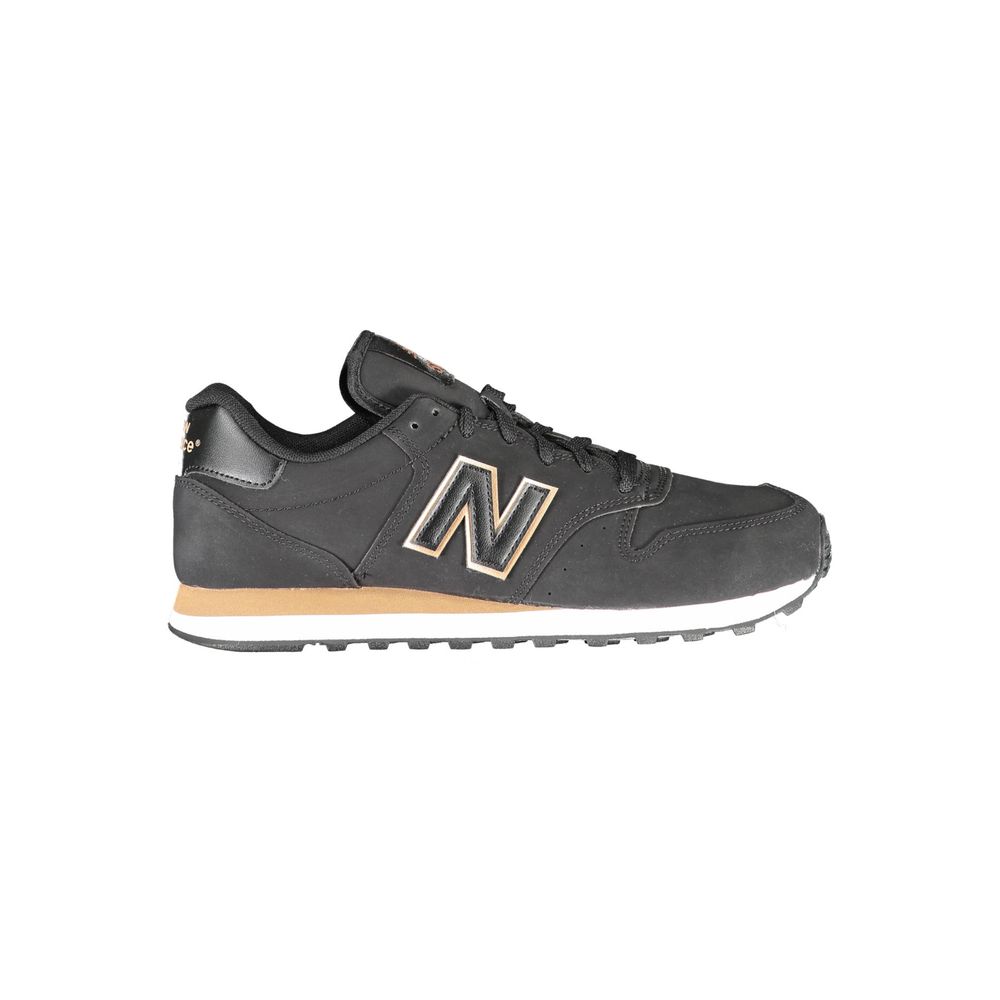 Black Polyester Sneaker