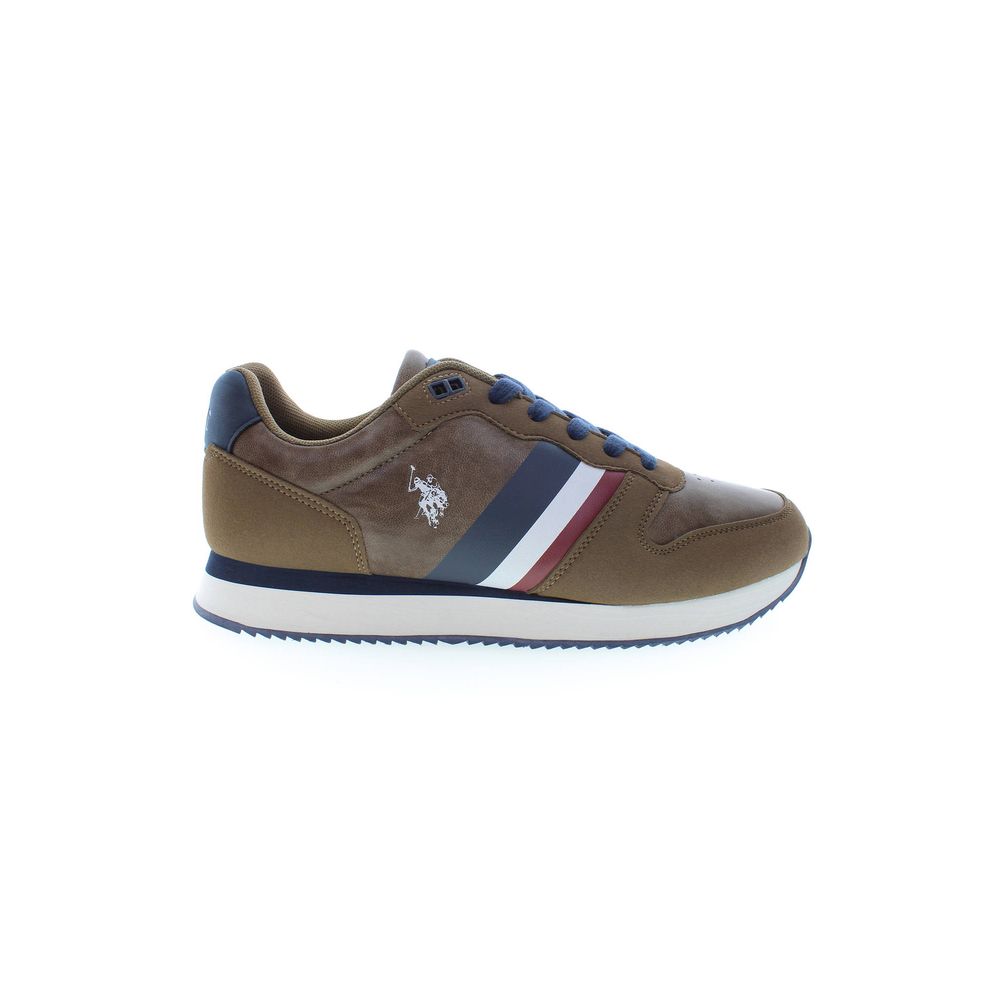 Brown Polyester Sneaker