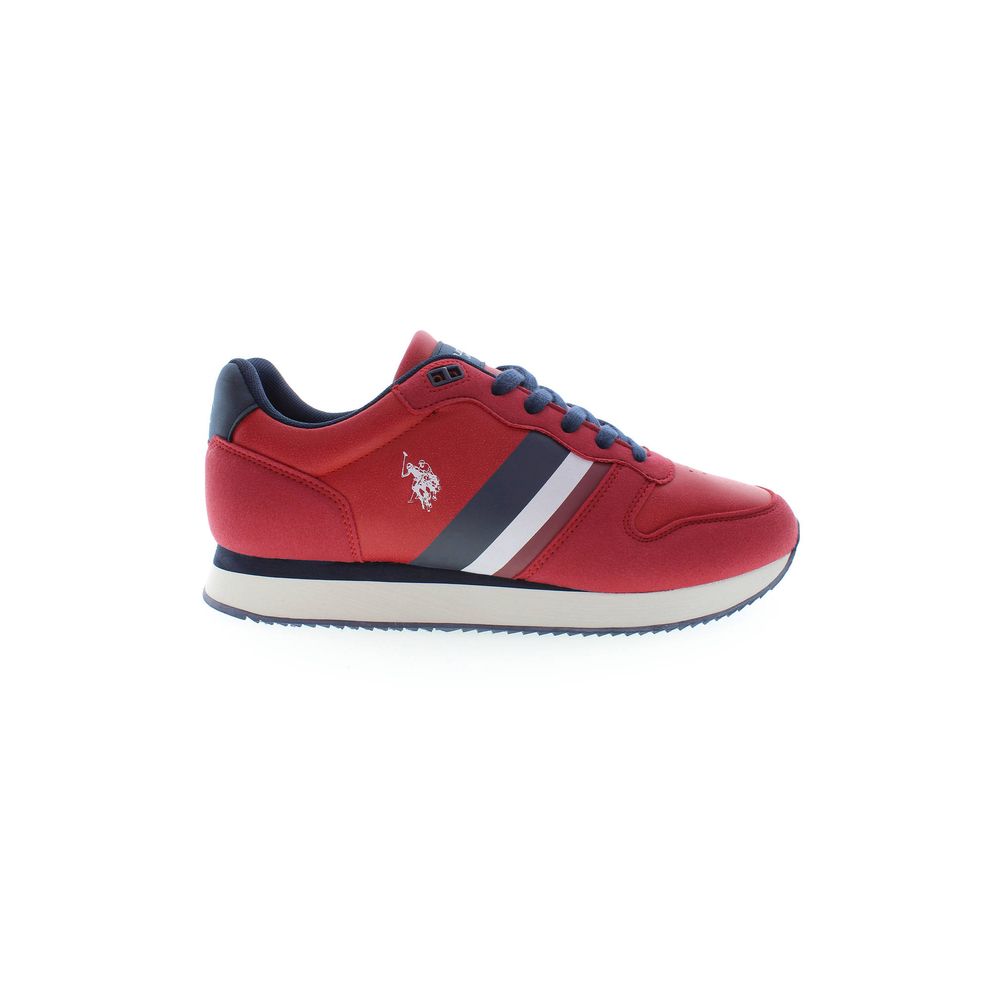 Red Polyester Sneaker