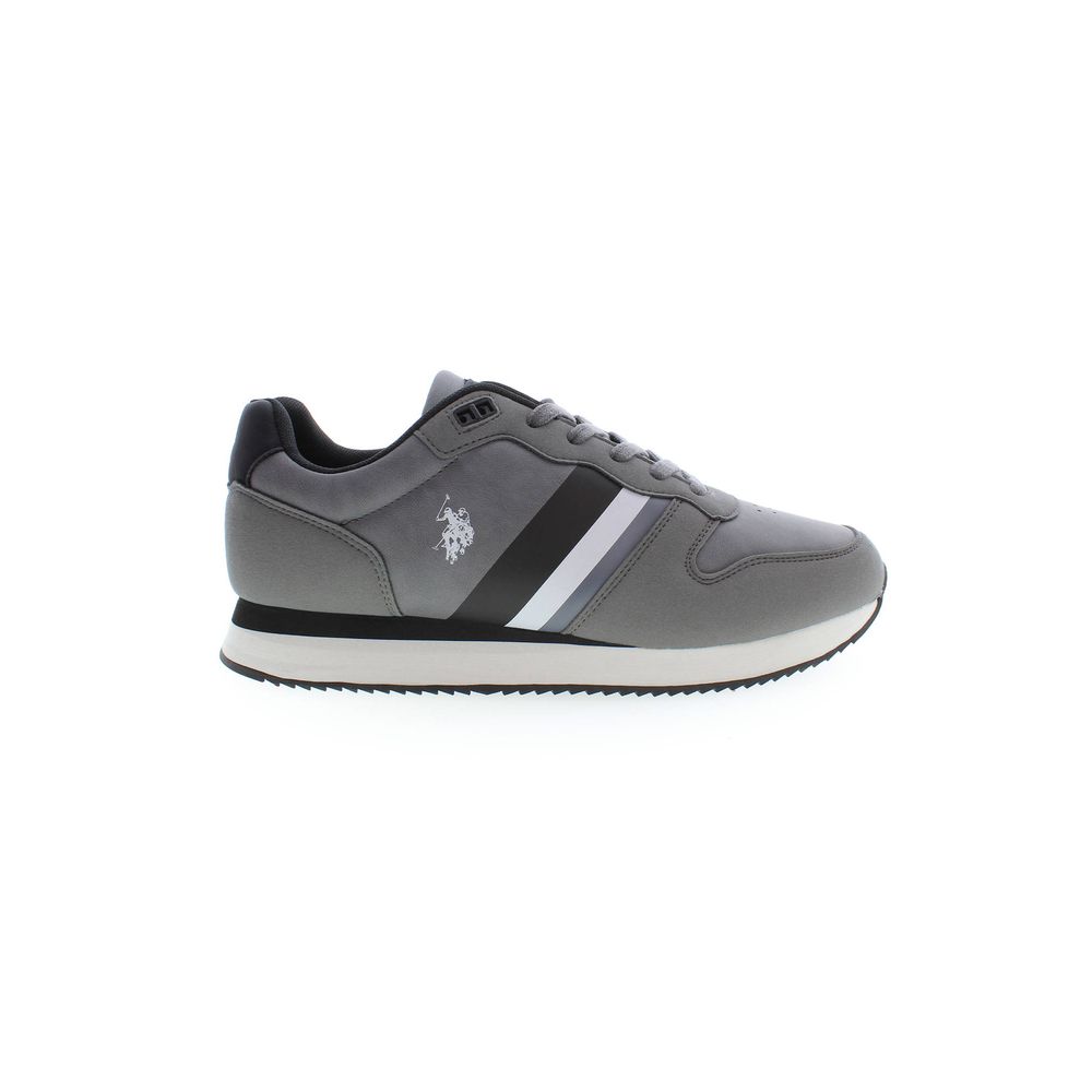 Gray Polyester Sneaker