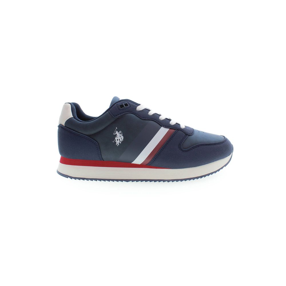 Blue Polyester Sneaker