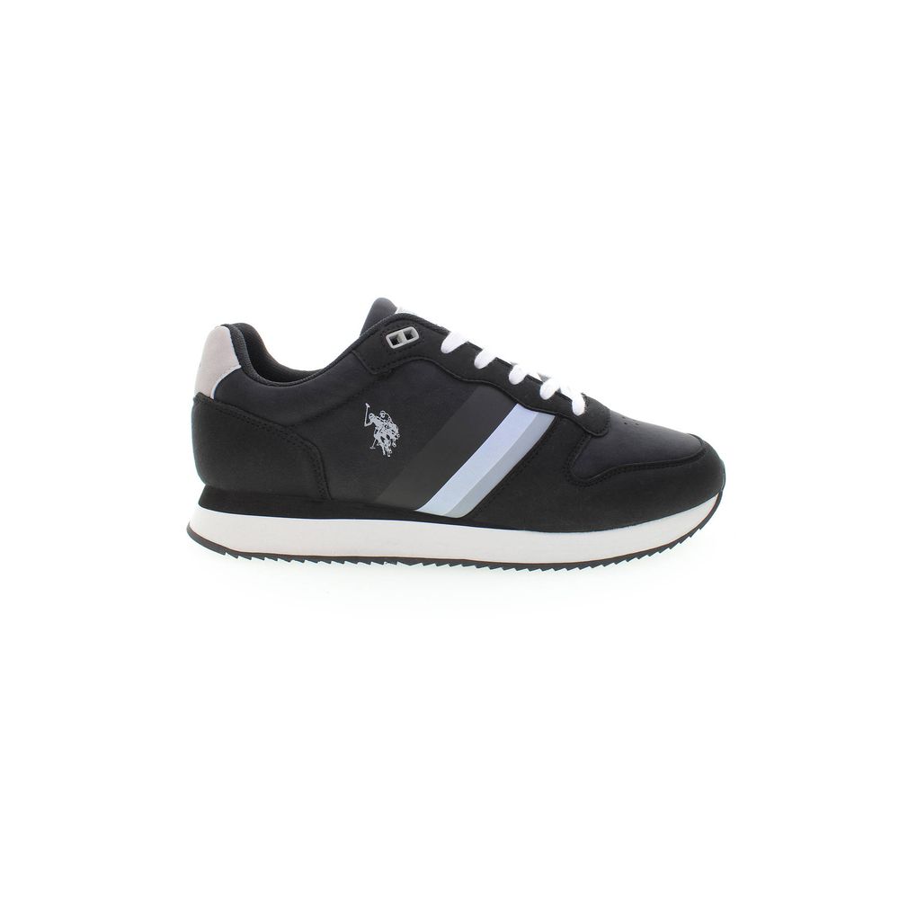 Black Polyester Sneaker