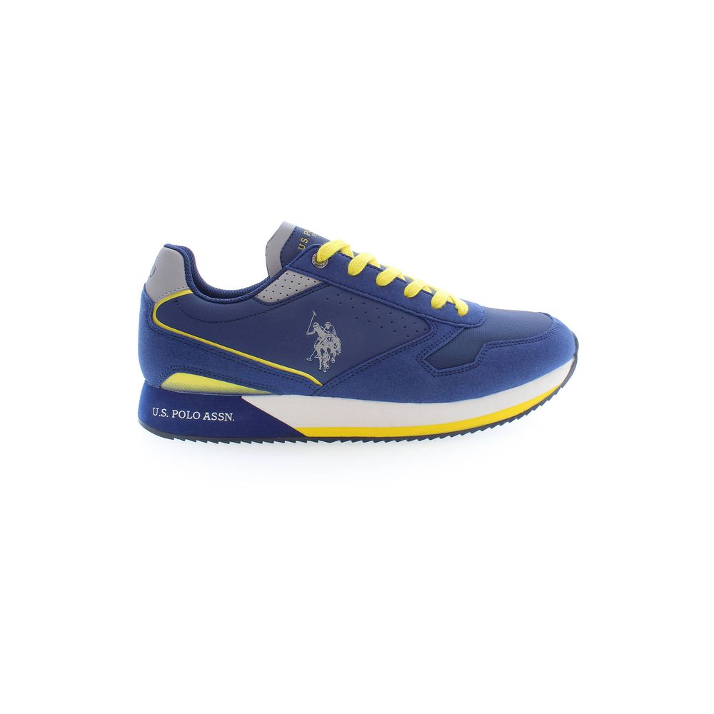 Blue Polyester Sneaker