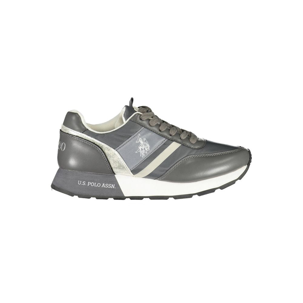 Gray Polyester Sneaker