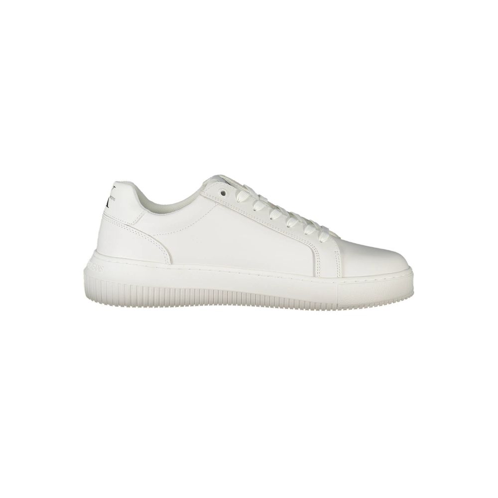 White Polyester Sneaker