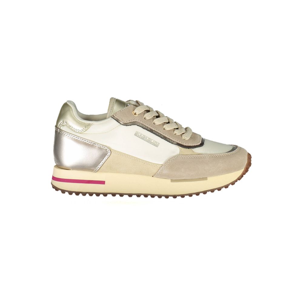 Beige Polyester Sneaker
