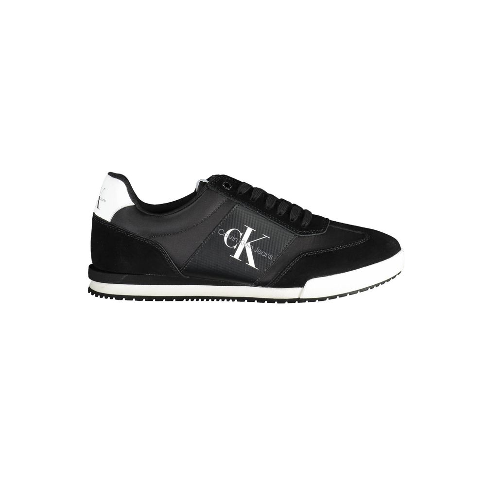 Black Polyester Sneaker