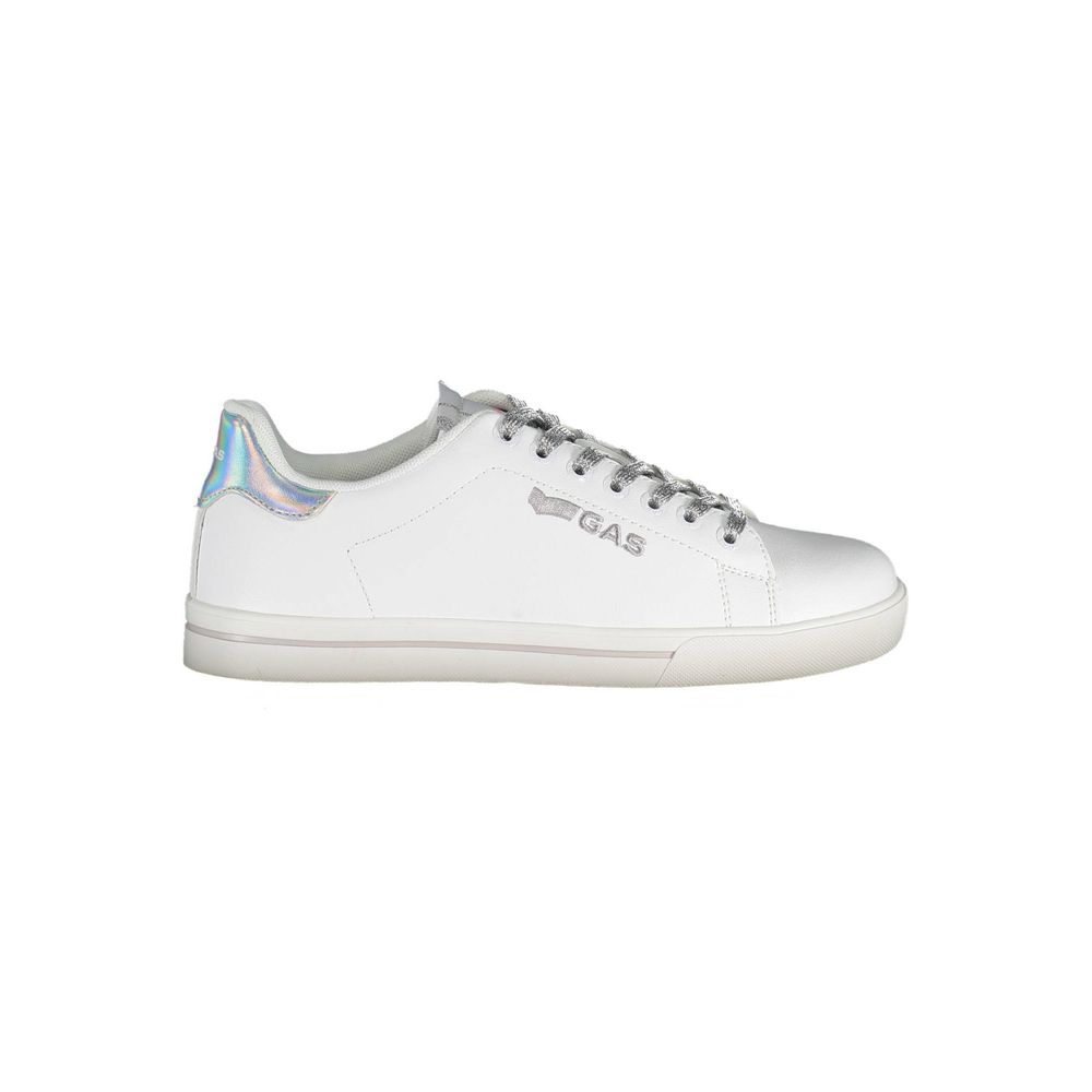 White Artificial Leather Sneaker