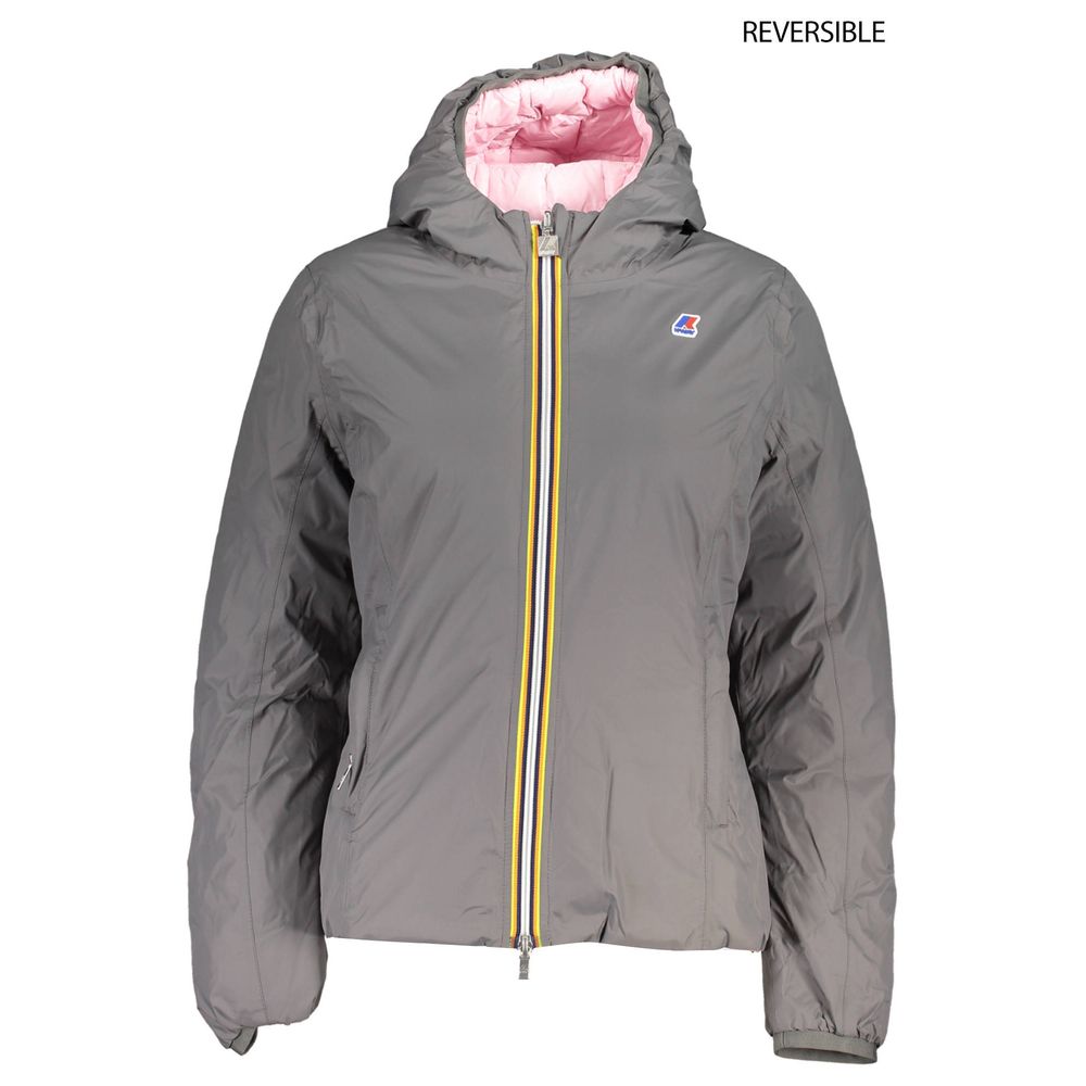 Gray Polyamide Jackets & Coat